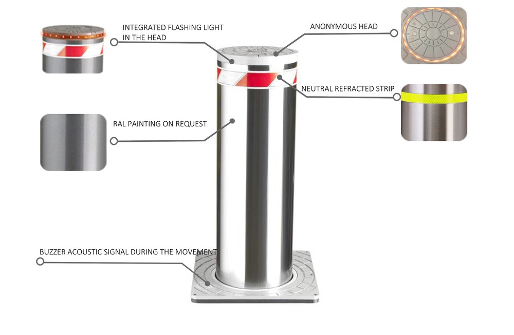Dissuasore automatico in acciaio inox