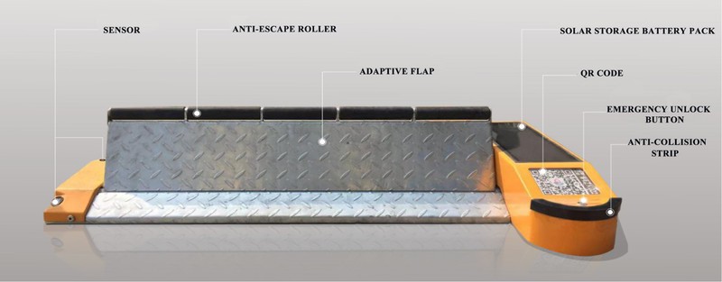Solar parking flap lock supplier Solar parking flap lock supplier