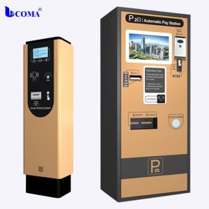Distributore automatico di carte di coda con sistema di parcheggio a pagamento automatico